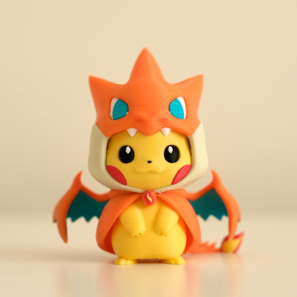 Poncho Pika Figure: Rayquaza, Charizard, Magikarp, Gengar