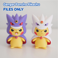 Mega Gengar Poncho Pikachu | Shiny/Non-Shiny Colouring {FILE ONLY!}