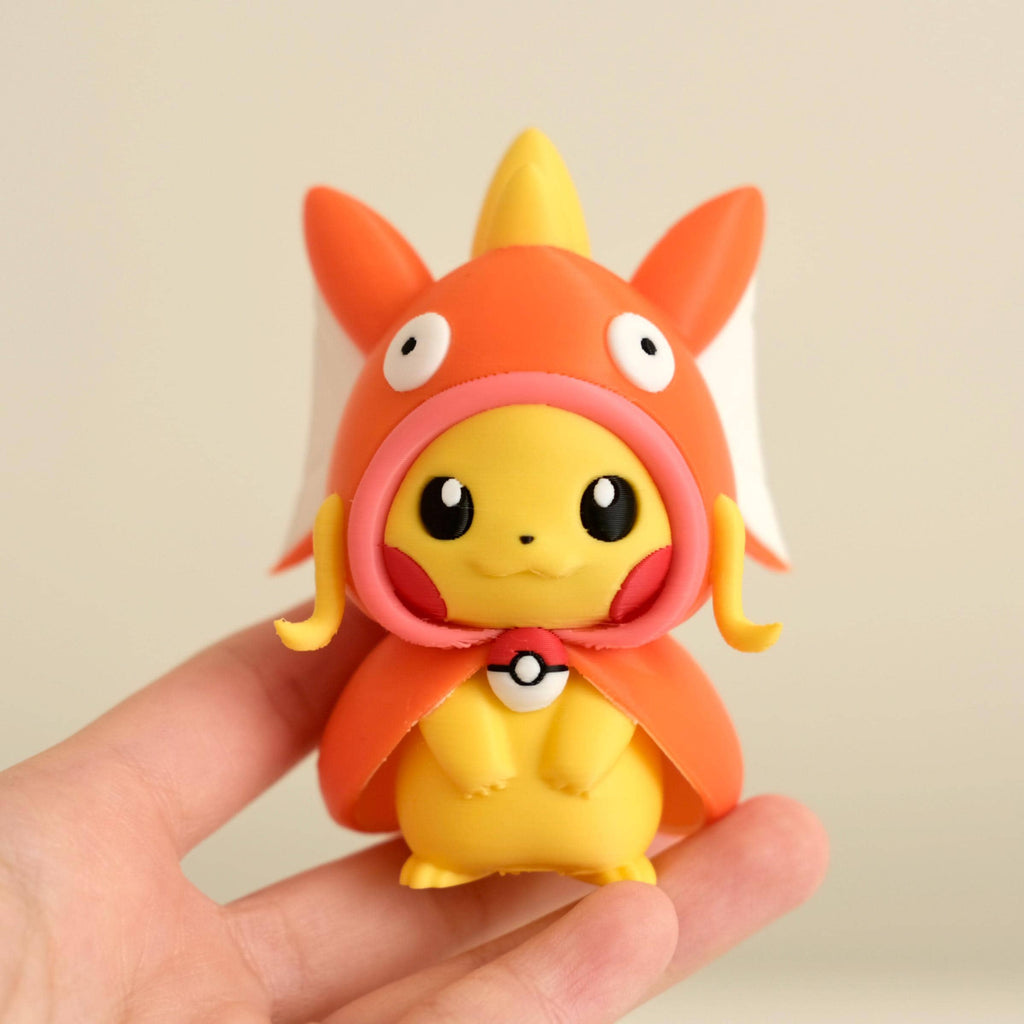 Poncho Pika Figure: Rayquaza, Charizard, Magikarp, Gengar