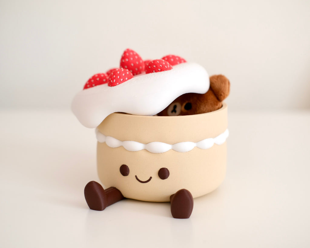 Strawberry Cake Storage Box
