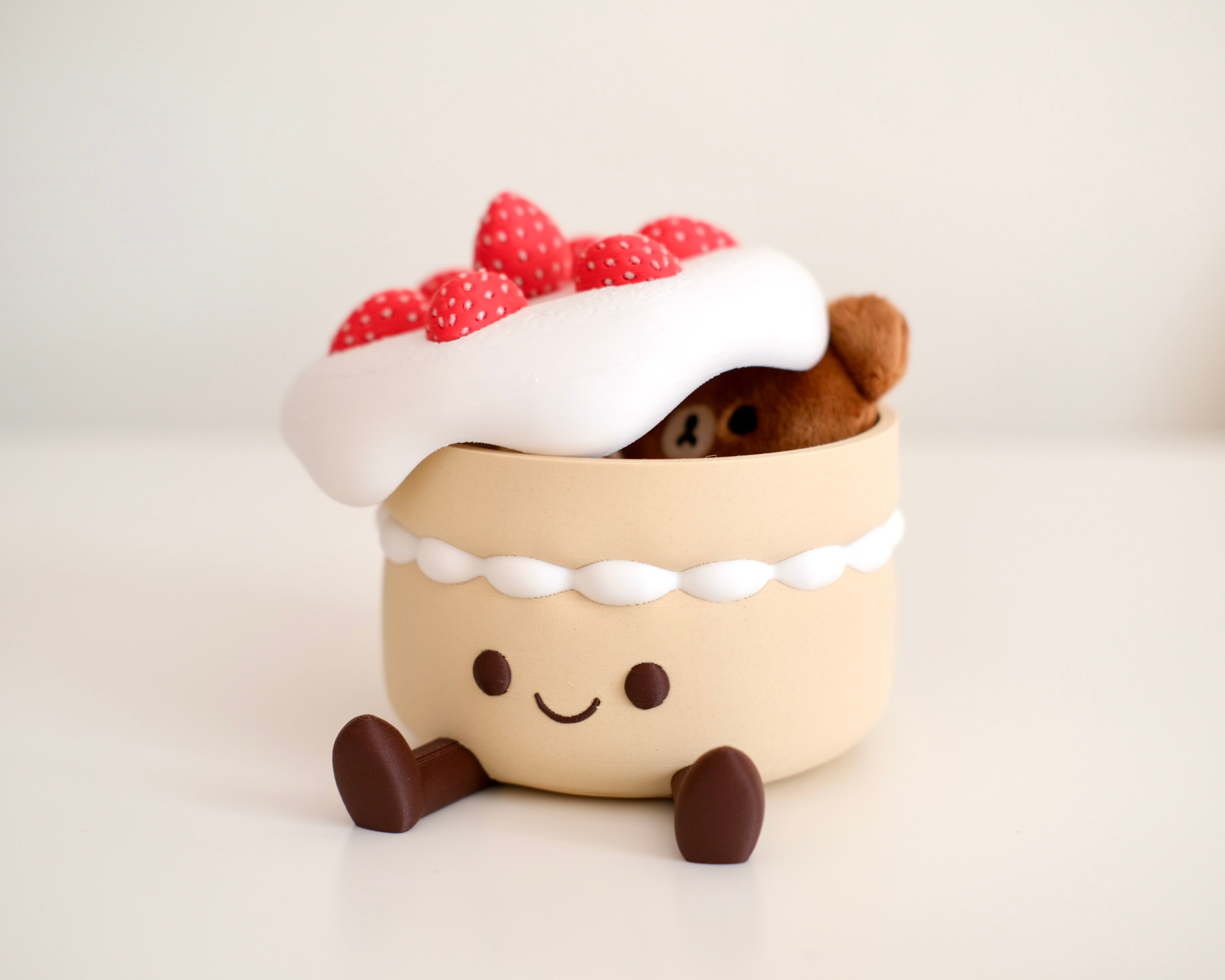 Strawberry Cake Storage Box