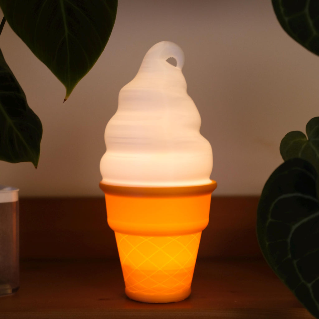 Soft-Serve Ice Cream Lamp | Remote-Controlled | USB | RGB