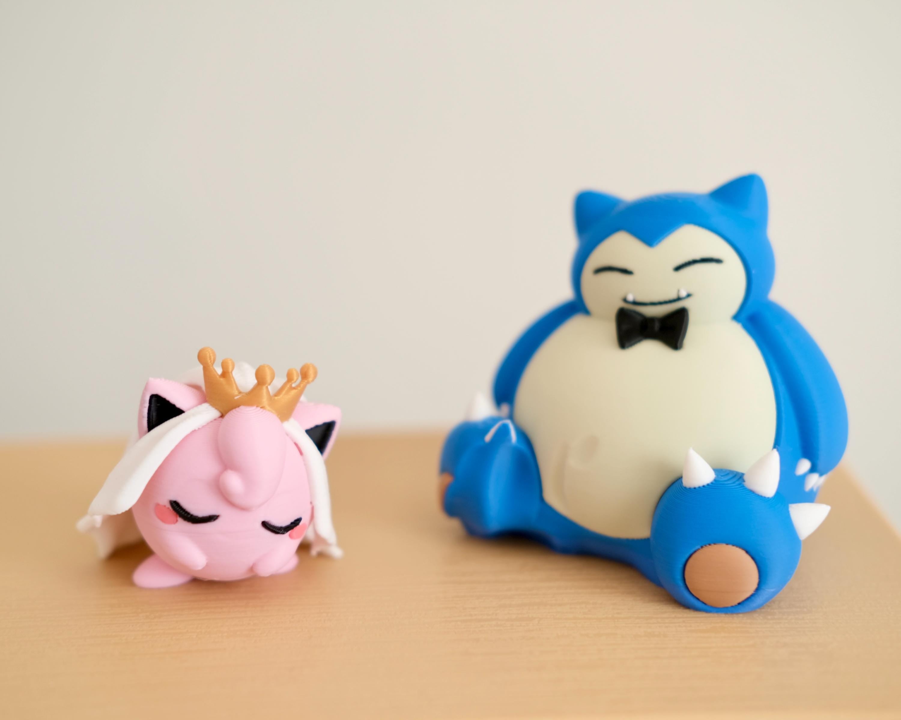Snorlax x Jigglypuff Wedding Cake Topper | Anniversary Keepsake