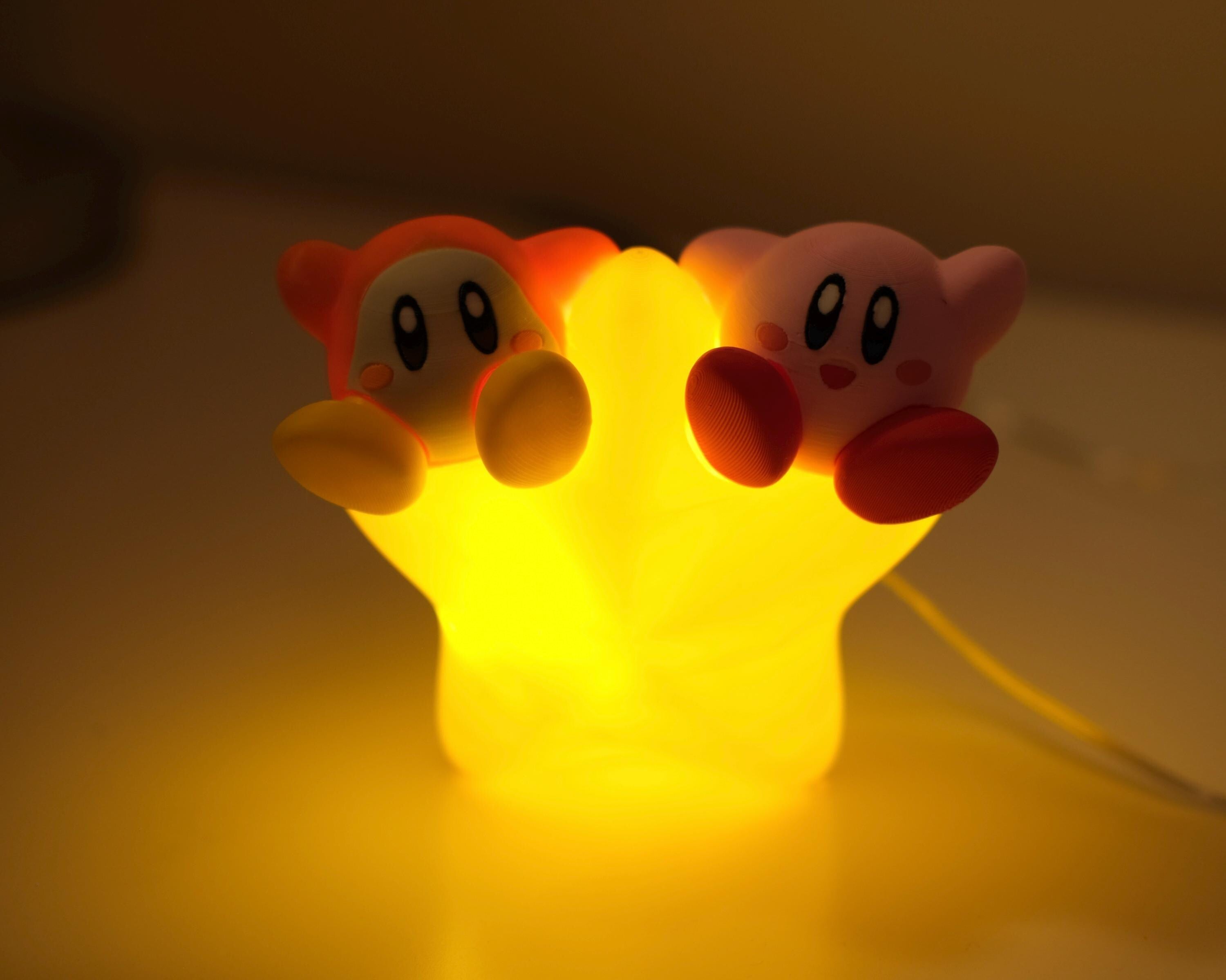 Light Up Kirby & Waddle Dee USB | Christmas Tree Topper | Night Lamp