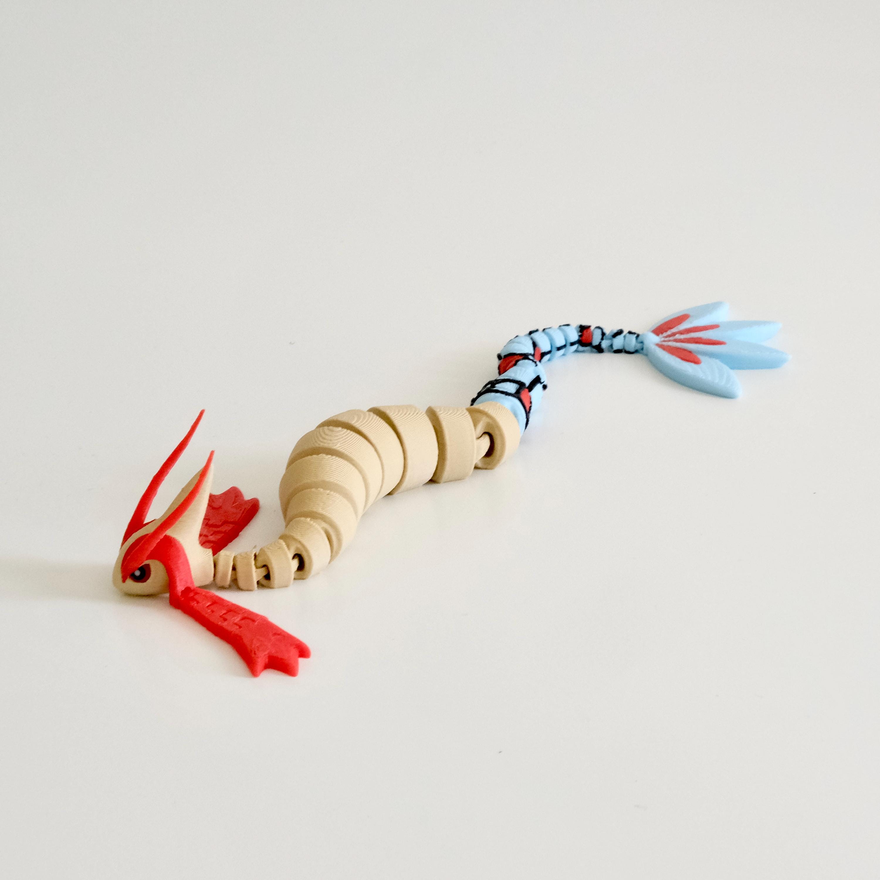 Milotic: Poseable Toy | Articulated Dragon Snake