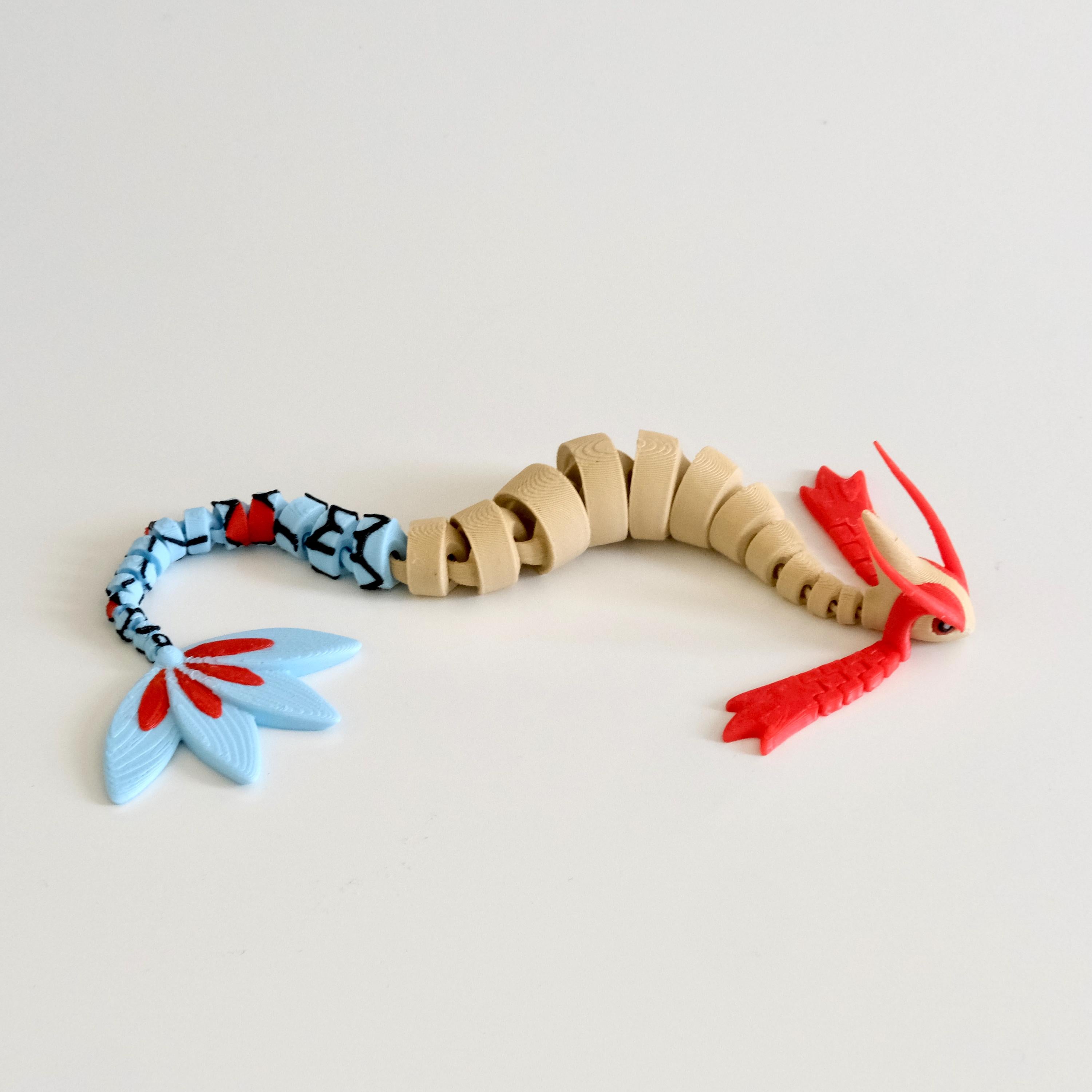 Milotic: Poseable Toy | Articulated Dragon Snake