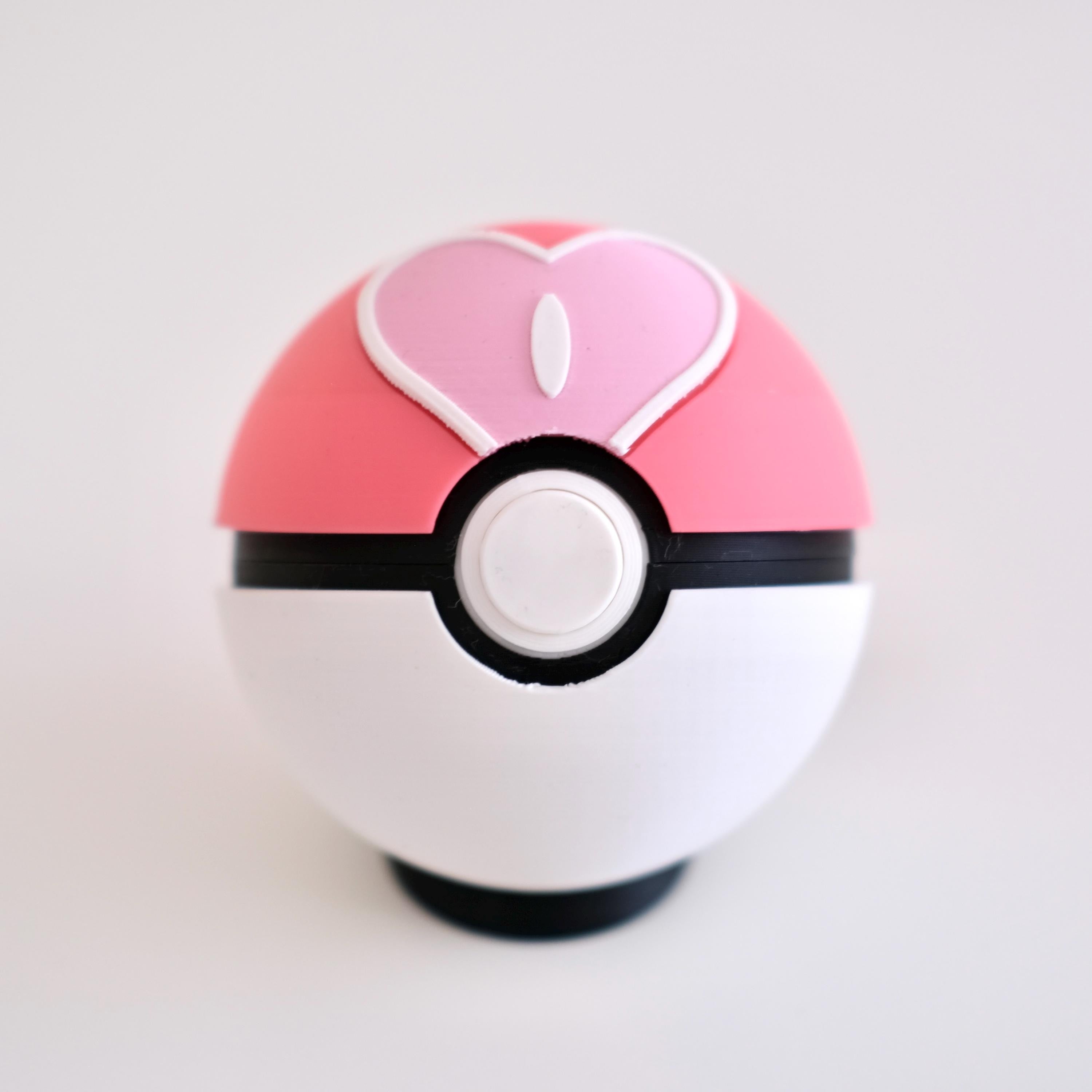 Functional Poke Ball SET 1 [Game Holder Option] - OPEN ME!