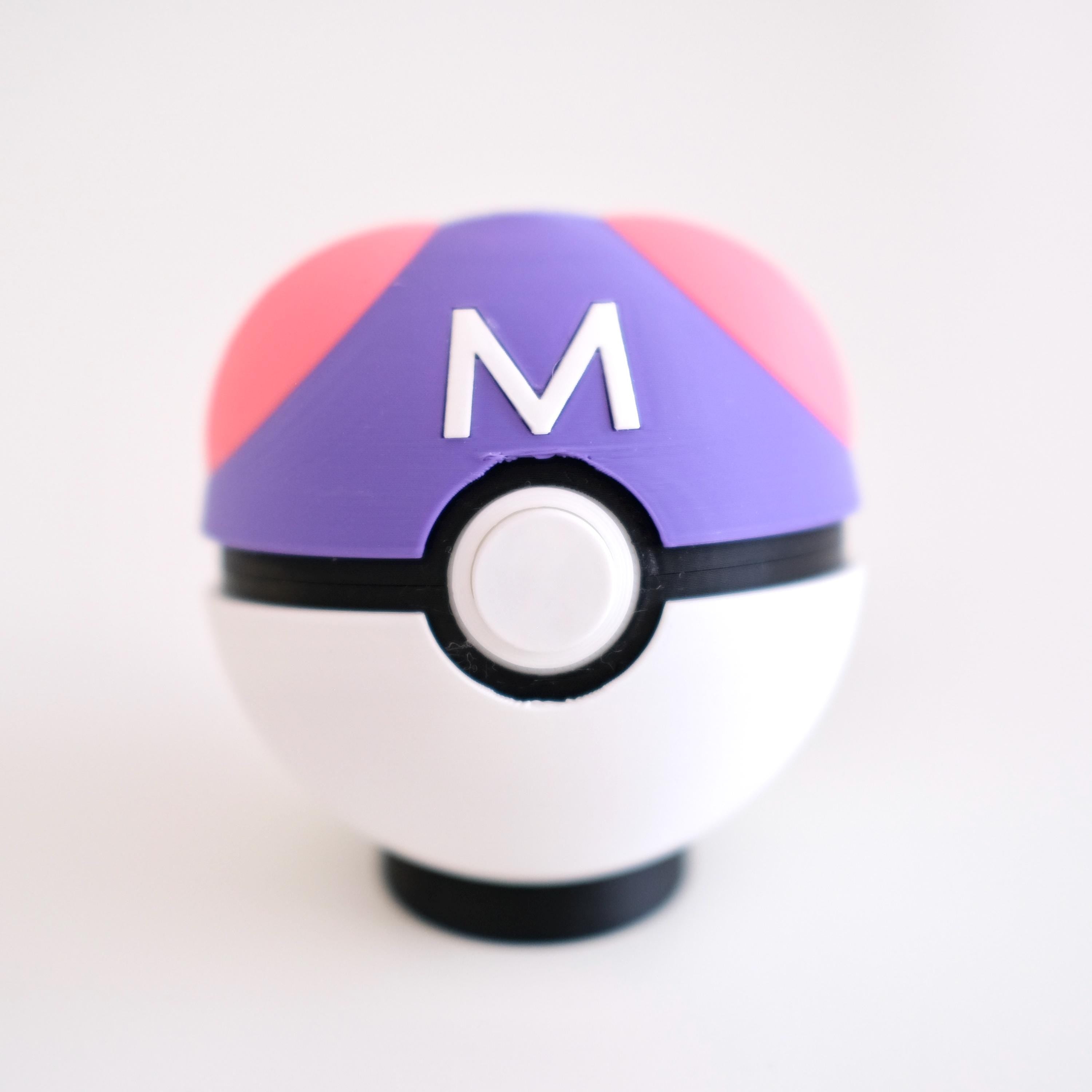 Functional Poke Ball SET 1 [Game Holder Option] - OPEN ME!