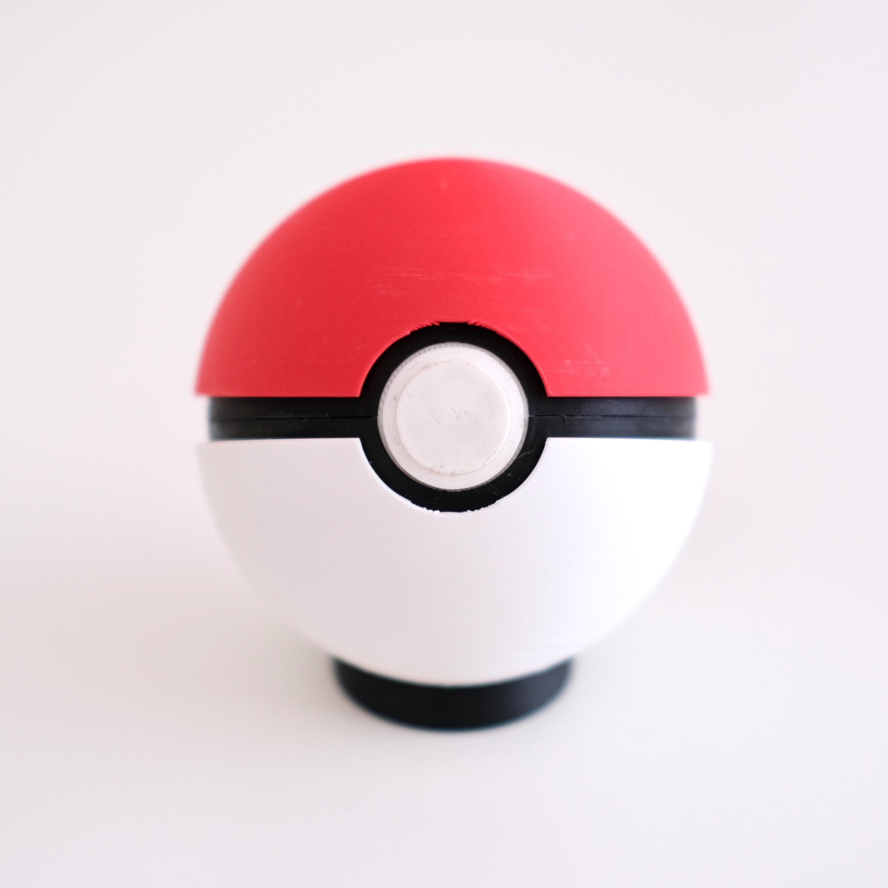 Functional Poke Ball SET 1 [Game Holder Option] - OPEN ME!