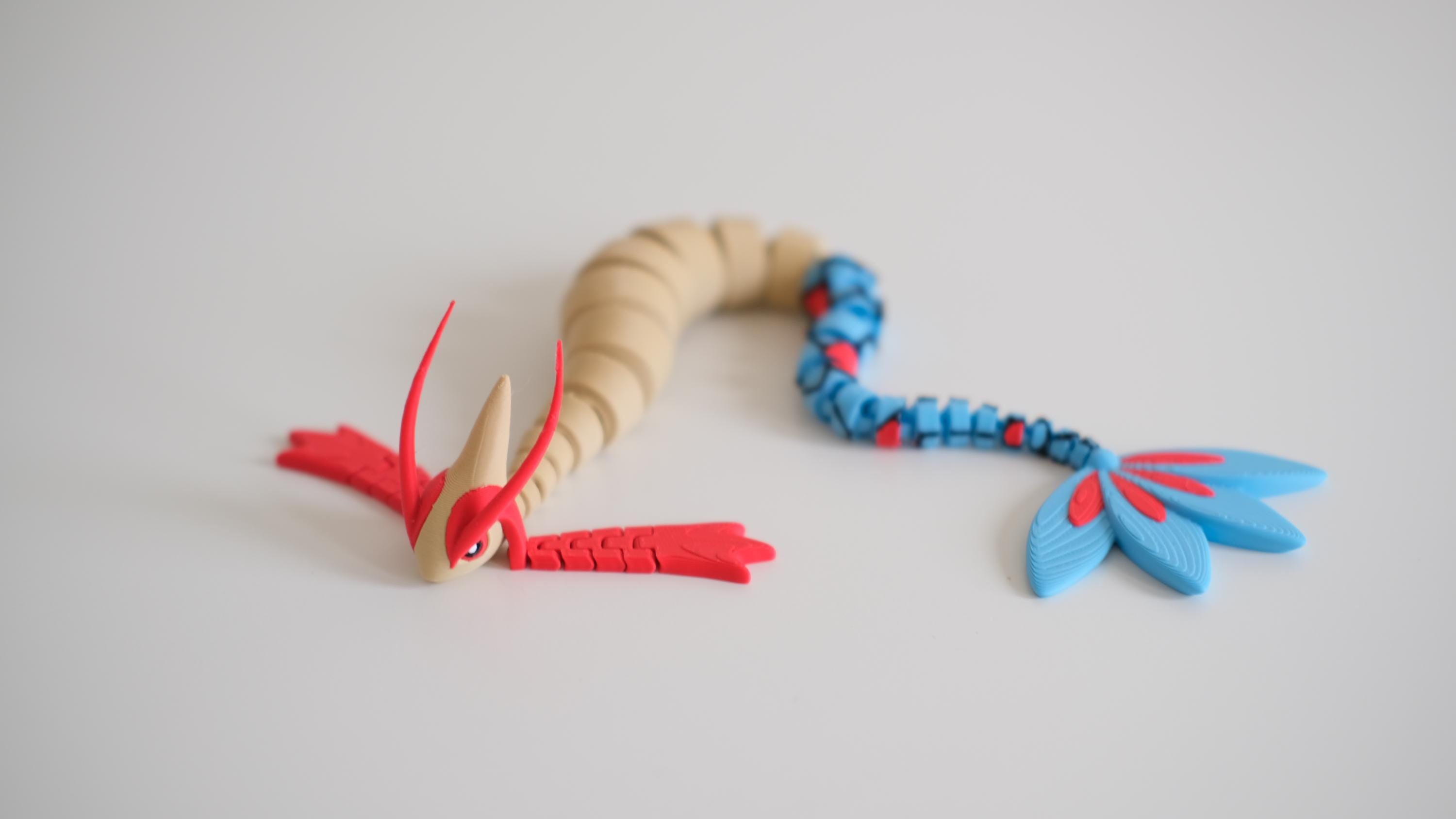 Milotic: Poseable Toy | Articulated Dragon Snake