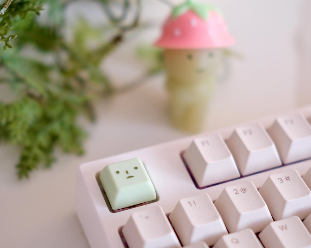 Smiski Inspired Artisan Keycap | XDA Profile Matcha Color