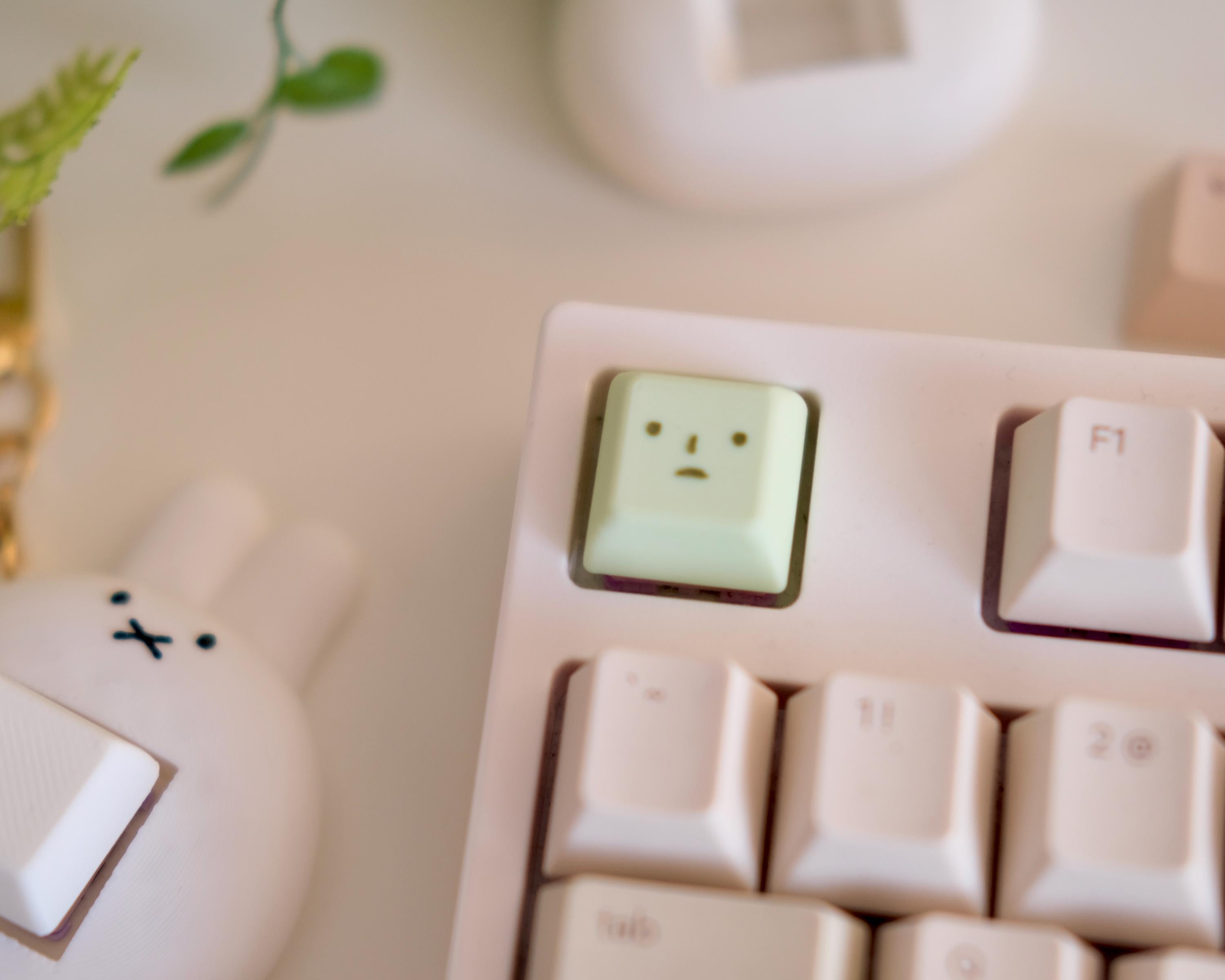 Smiski Inspired Artisan Keycap | XDA Profile Matcha Color