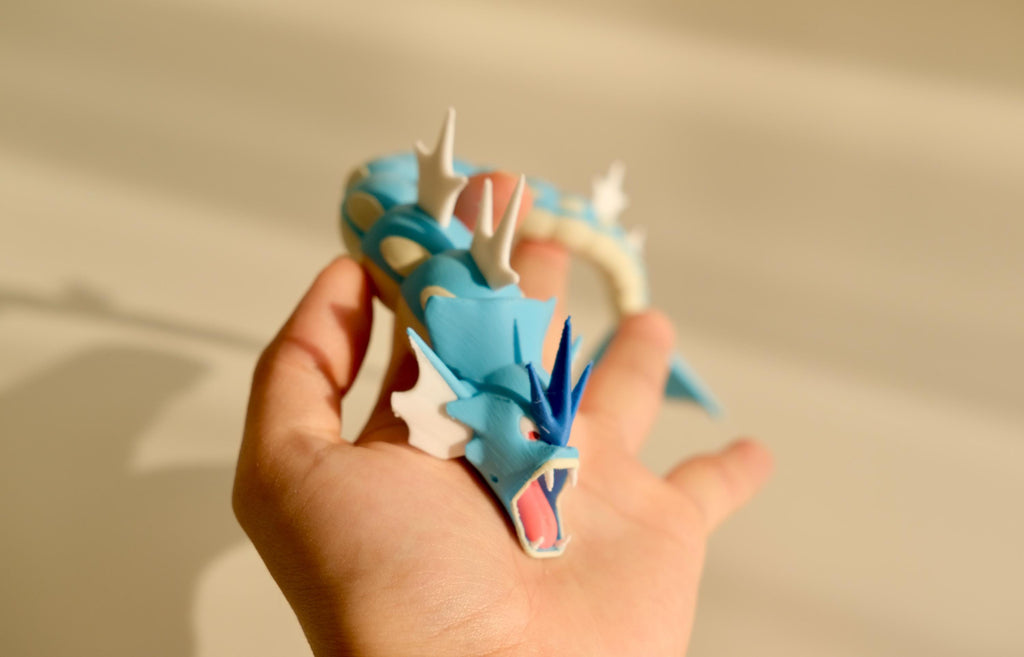 Articulated Gyarados Dragon [Poseable 3D Printed Fidget Toy, Stress-Relief]