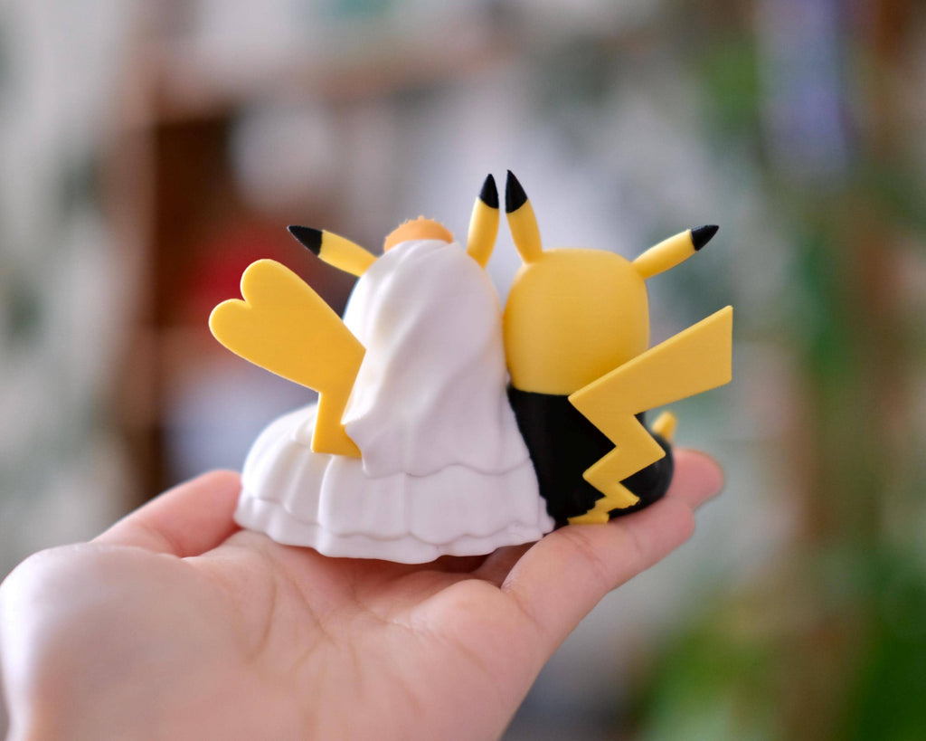 Custom Pikachu Wedding Cake Topper | Anniversary Keepsake