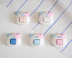 Pride Cat Fidget Keychain | Customizable Clicker Toy for Stress Relief | LGBTQ+ Accessory