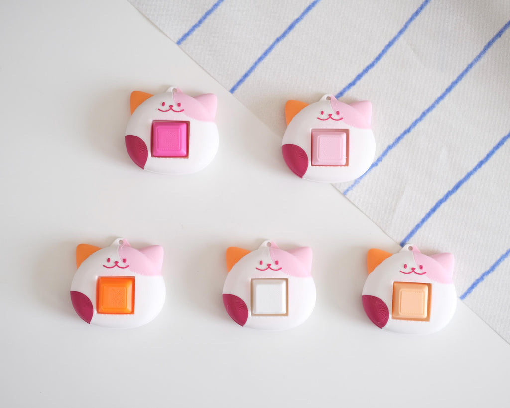 Pride Cat Fidget Keychain | Customizable Clicker Toy for Stress Relief | LGBTQ+ Accessory