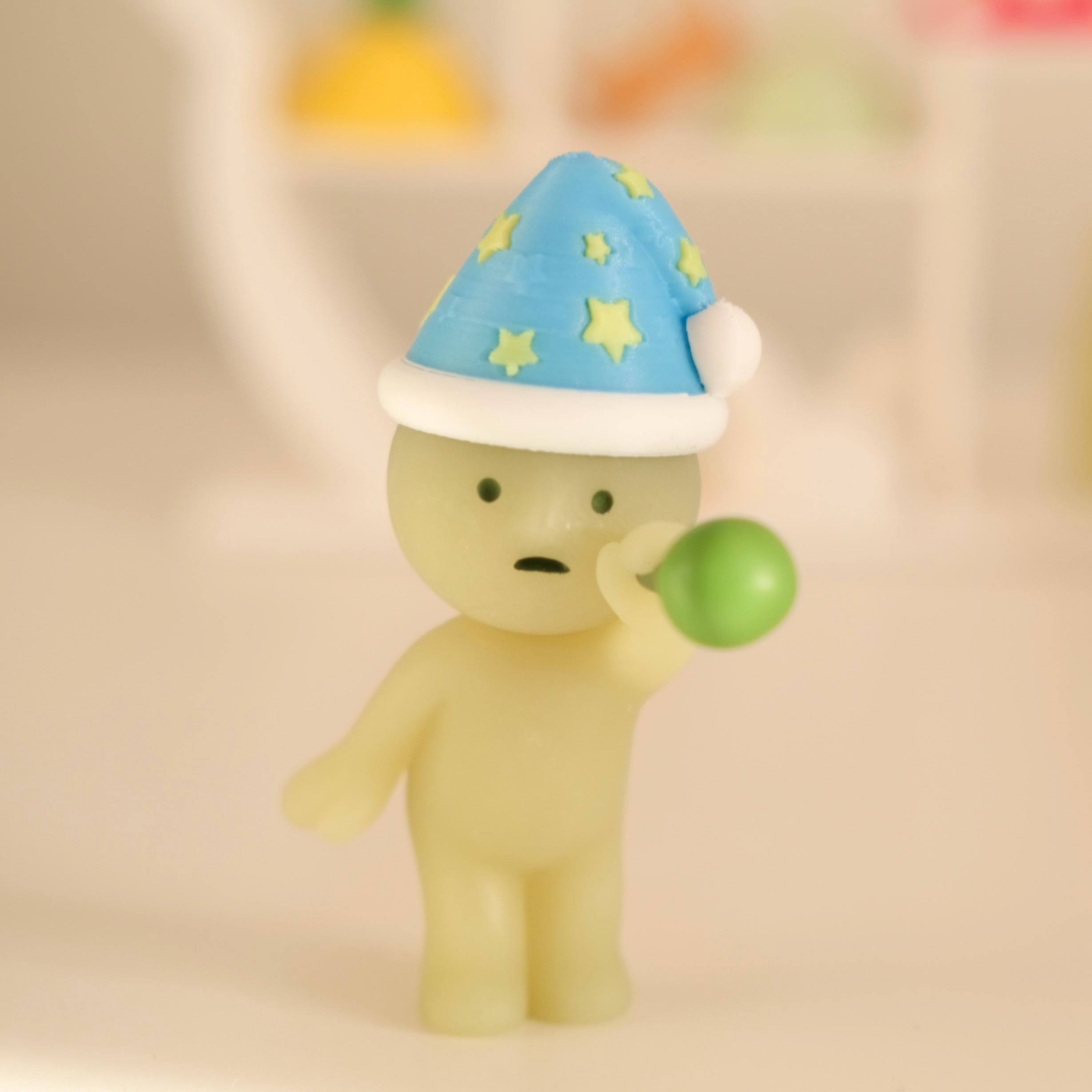 Mini Glow-in-the-Dark Hat for Smiski or Other Figurines