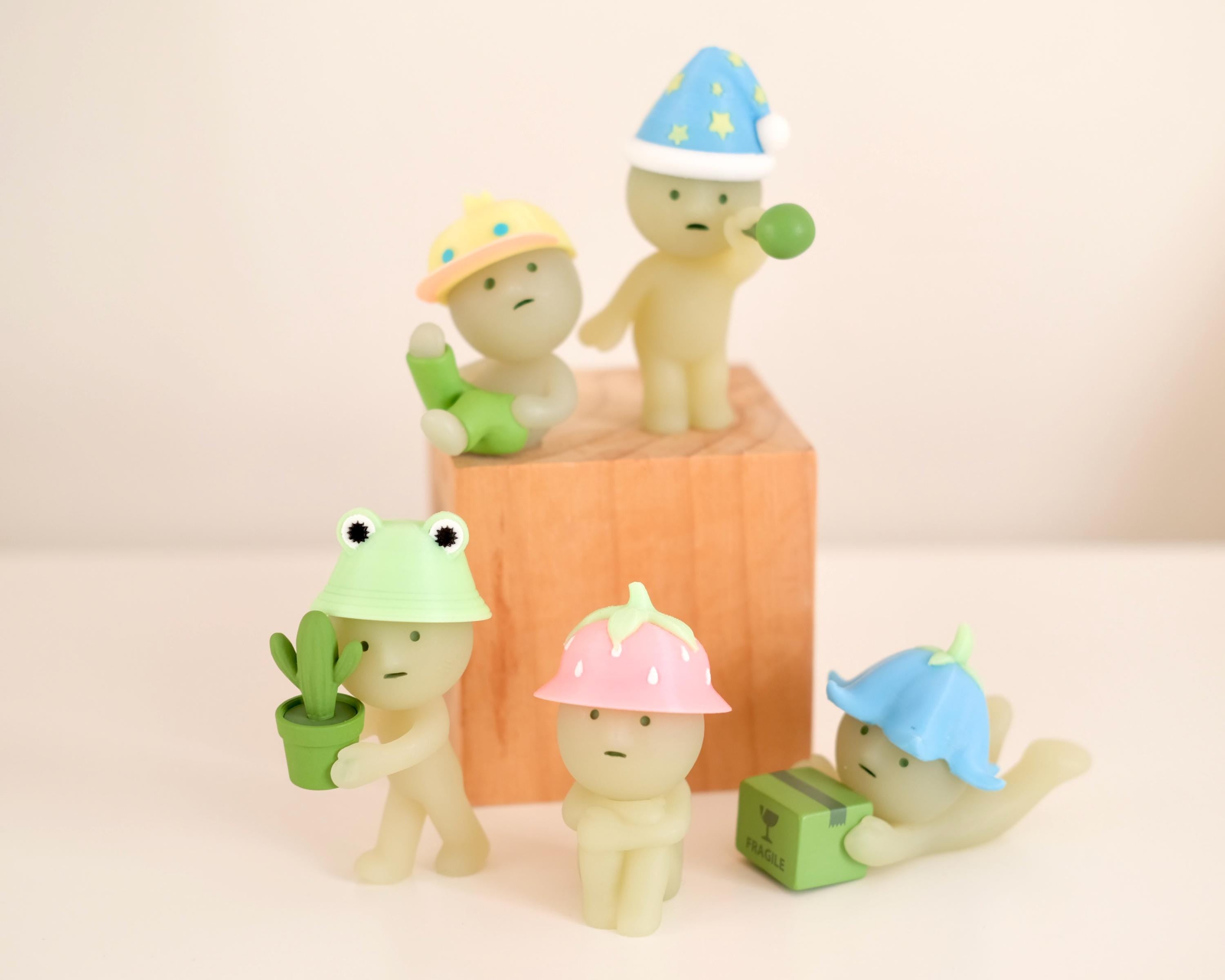 Mini Glow-in-the-Dark Hat for Smiski or Other Figurines