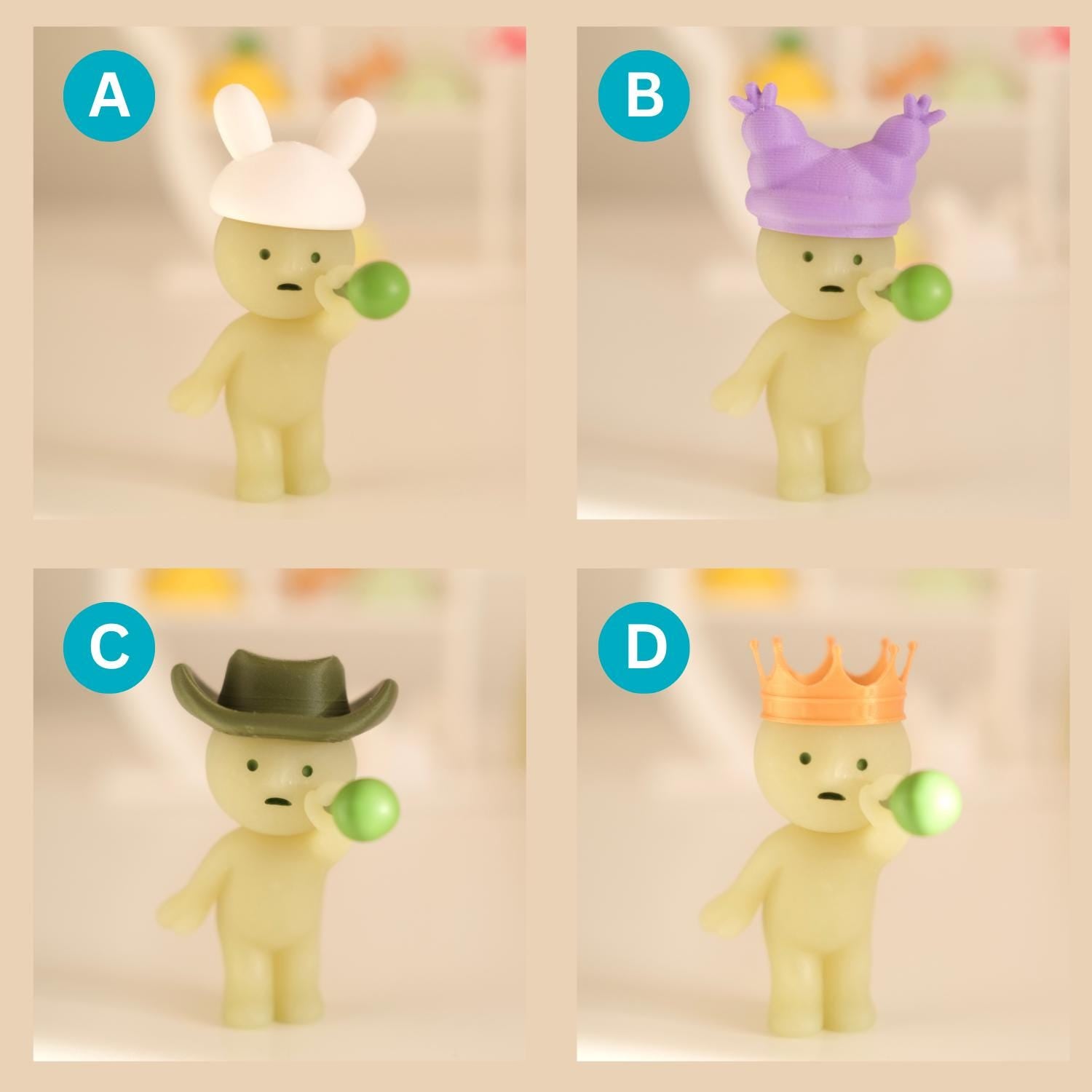 Mini Hats for Smiski or Other Figurines | Custom Colors