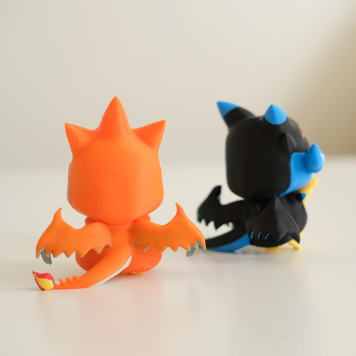 Black Mega Charizard X Poncho Pikachu {FILE ONLY!}